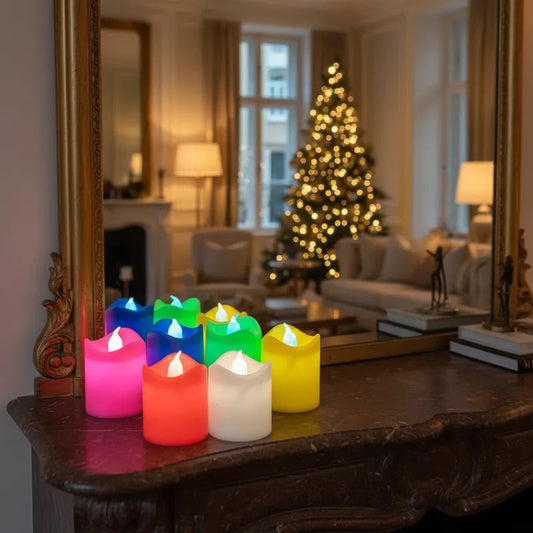 Velas LED Decorativas Pequeñas para Fiestas y Bodas - 24 Unidades