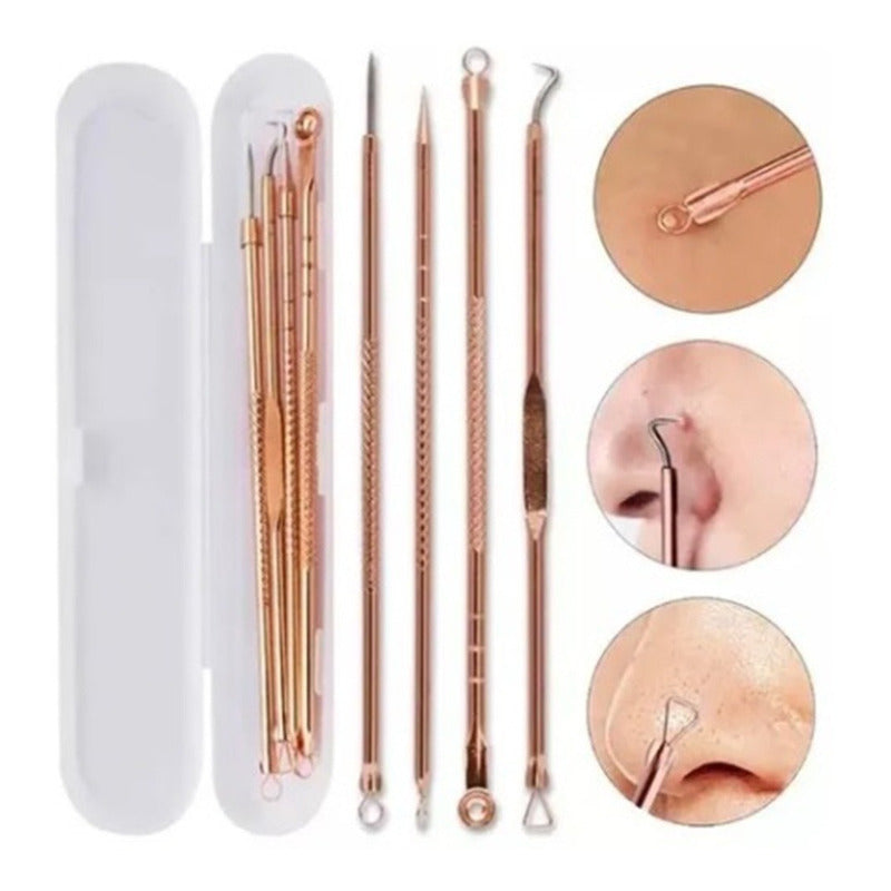 Extractor de Puntos Negros y Espinillas - Kit Manual de 4 Piezas