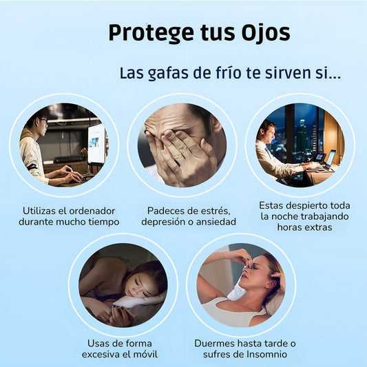 Gafas de Gel Frío Relajantes para Ojos y Párpados