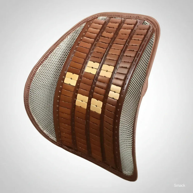 Cojín Ergonómico para Sillas - Soporte Lumbar de Bambú