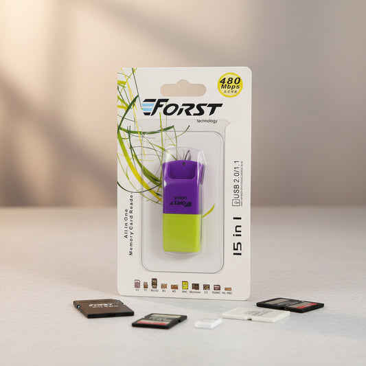 Lector de Tarjetas Multifuncional 15 en 1 USB 2.0