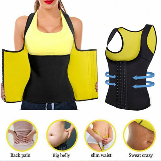 Faja Reductora Chaleco Neopreno Sauna Talla M para Mujer