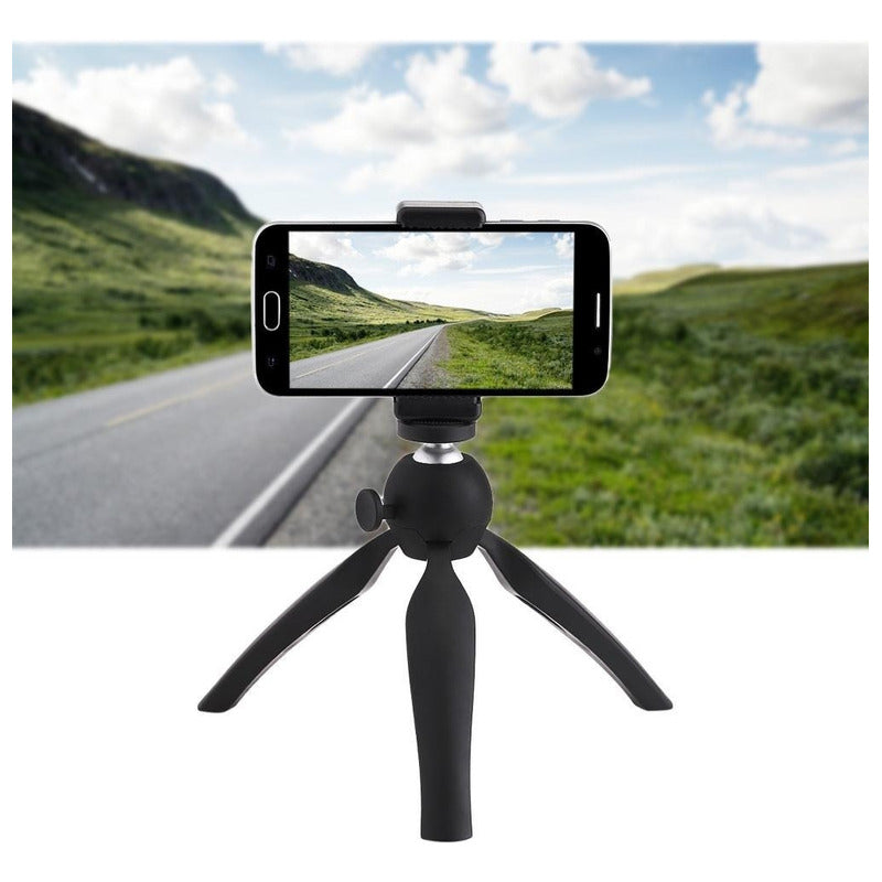 Mini Trípode Plegable para Celular y Cámara - Ideal para Viajes