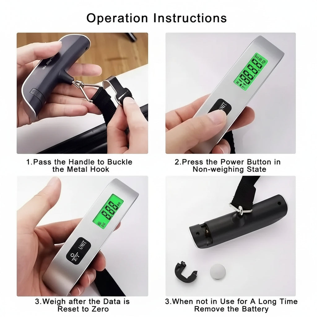 Combo viajero: báscula de equipaje + adaptador universal