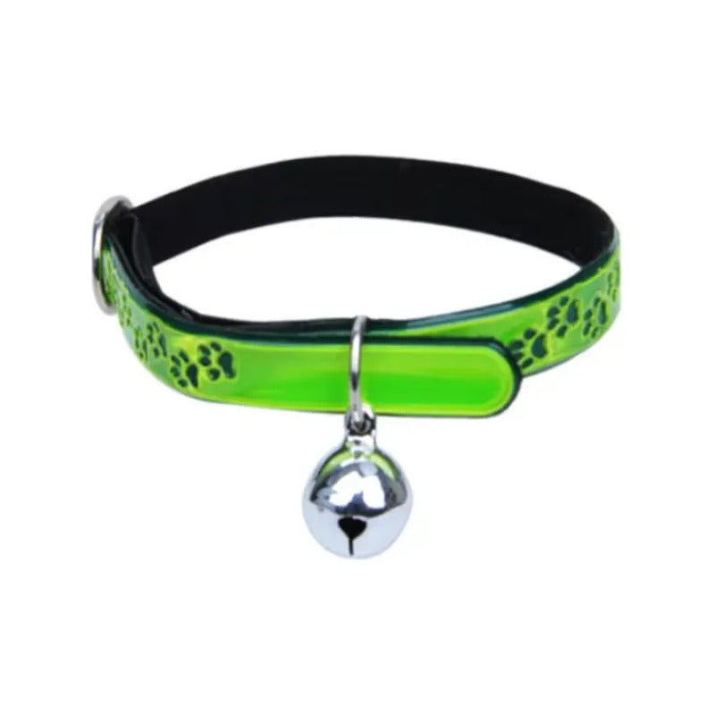 Collar Reflectante Con Cascabel Para Gato Y Cachorro