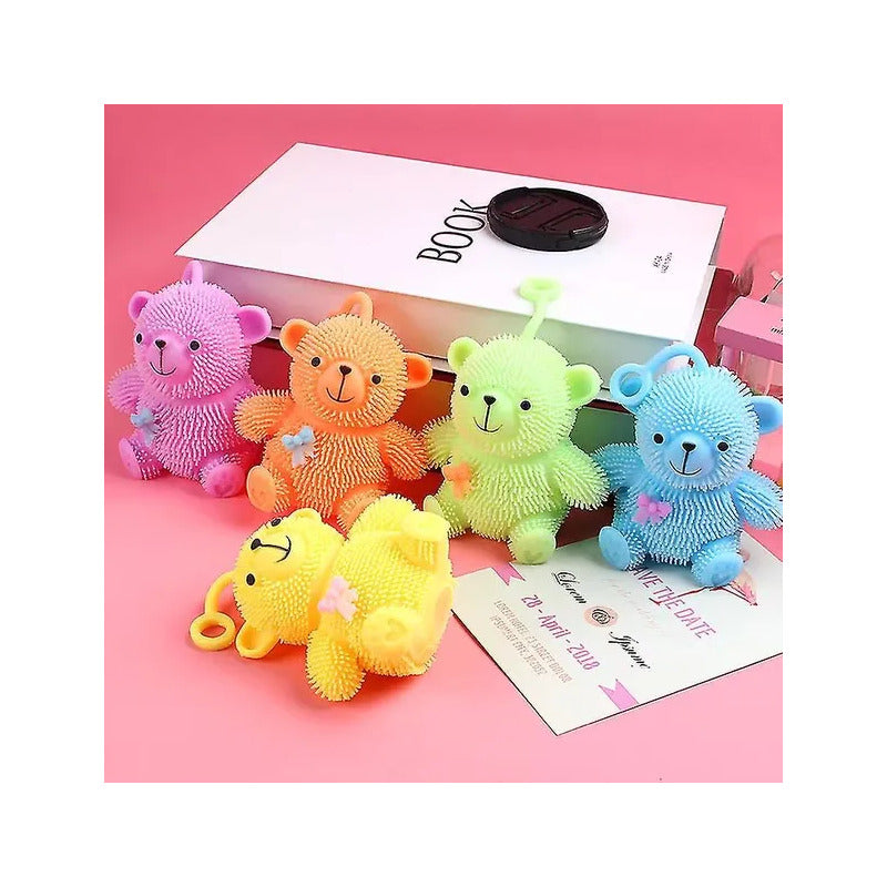 Osito Squishy con Luz LED Anti Estrés X3