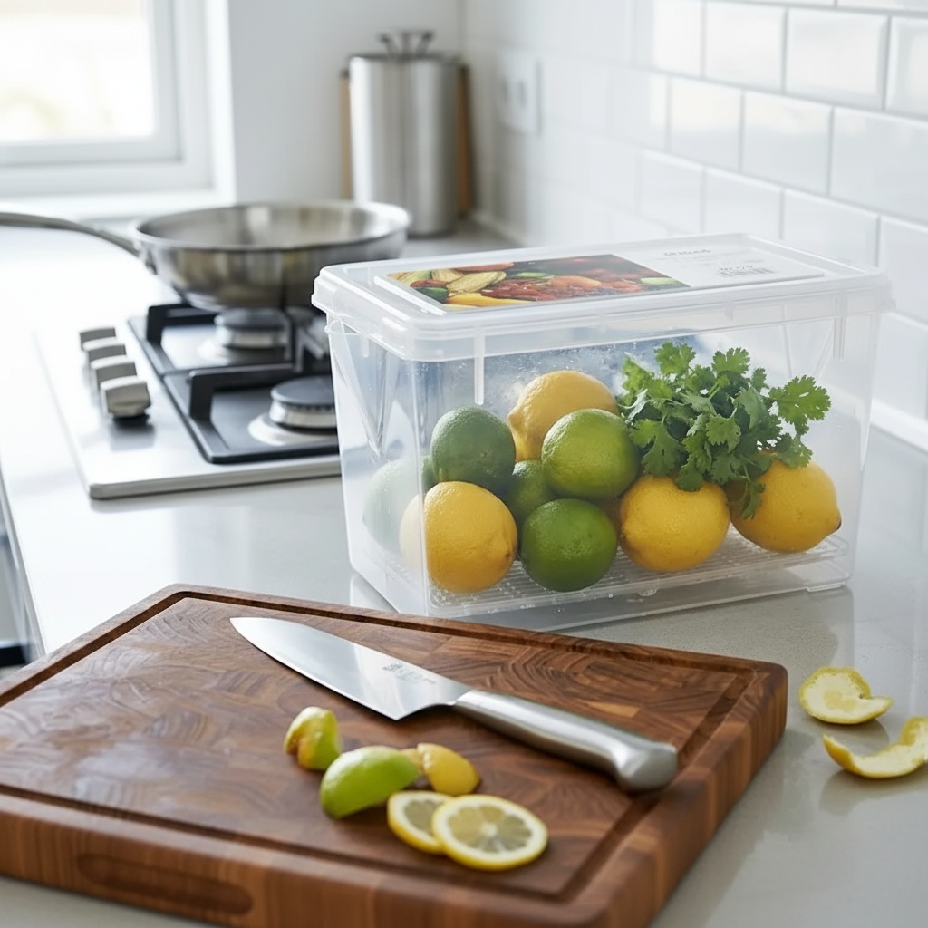 Contenedor Organizador Plástico de 4.5 Litros para Alimentos