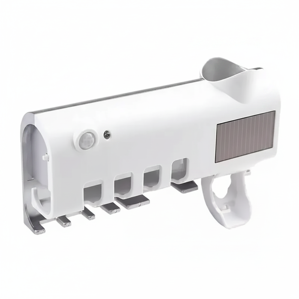 Dispensador de Pasta Dental y Porta Cepillos para Baño