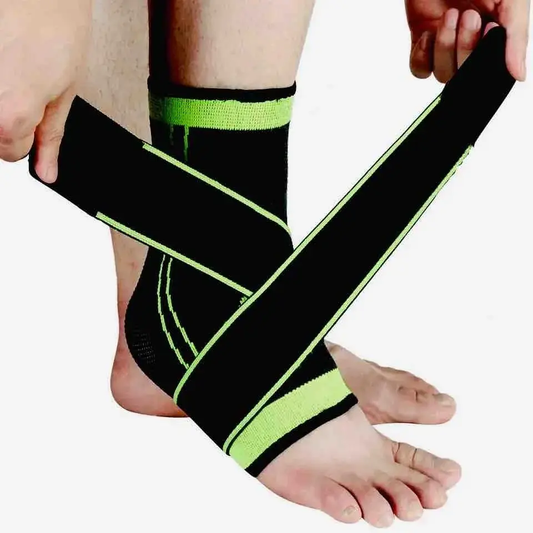 Tobillera Deportiva de Compresión Ajustable para Confort y Soporte