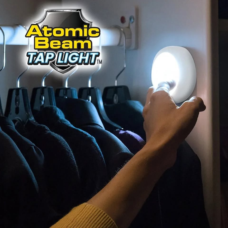 Lámpara LED Portátil Atomic Beam TapLight para Iluminación Fácil