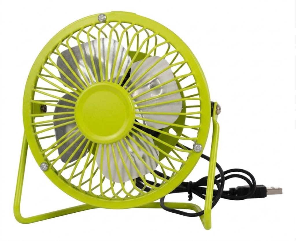Mini Ventilador Portátil USB para Oficina Personal Negro