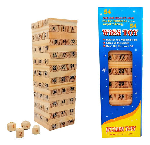 Combo de Cartas Uno y Jenga Juego Familiar