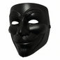 Máscara V De Vendetta Anonymous Disfraz Halloween Negra Negro