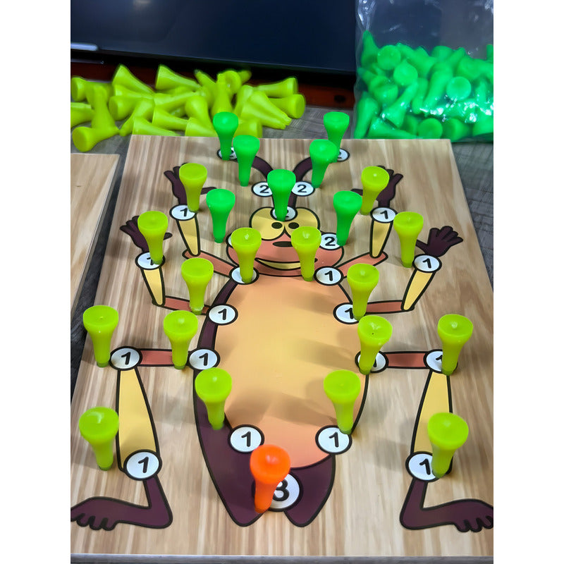 Juego de Mesa Familiar La Cucaracha en Madera - Diversión Asegurada