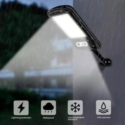 Lámpara Solar LED Exterior 20W con Sensor de Luz y Control