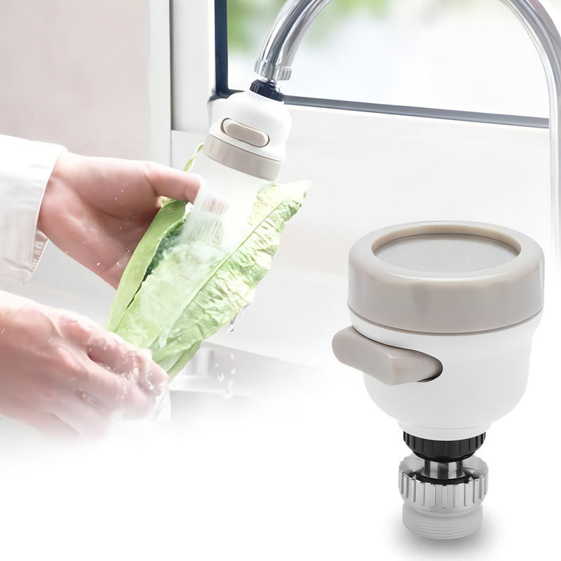 Grifo Ahorrador Gira 360° con 3 Flujos de Agua Purificada