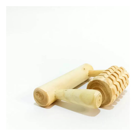 Mancuerna de Madera para Masaje y Bienestar