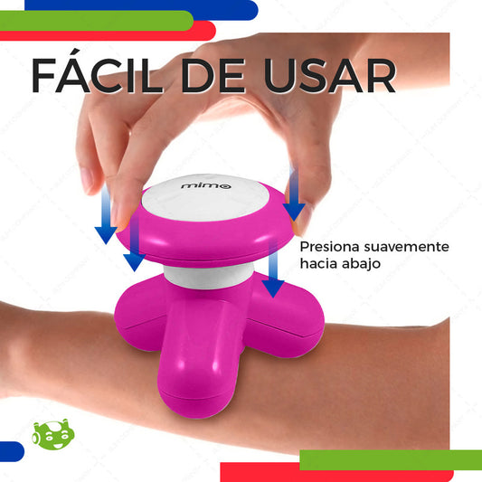 Mini Masajeador Eléctrico Portátil Rosa - Bienestar y Relajación