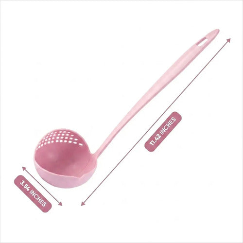 Combo Colador Tazón y Cucharón Filtrador + Esponja obsequio