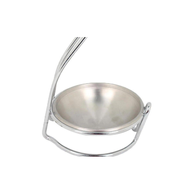 Soporte Escurridor de Cubiertos de Acero Inoxidable Plateado