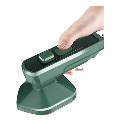Plancha Portátil A Vapor Viajera Mini Verde para Ropa