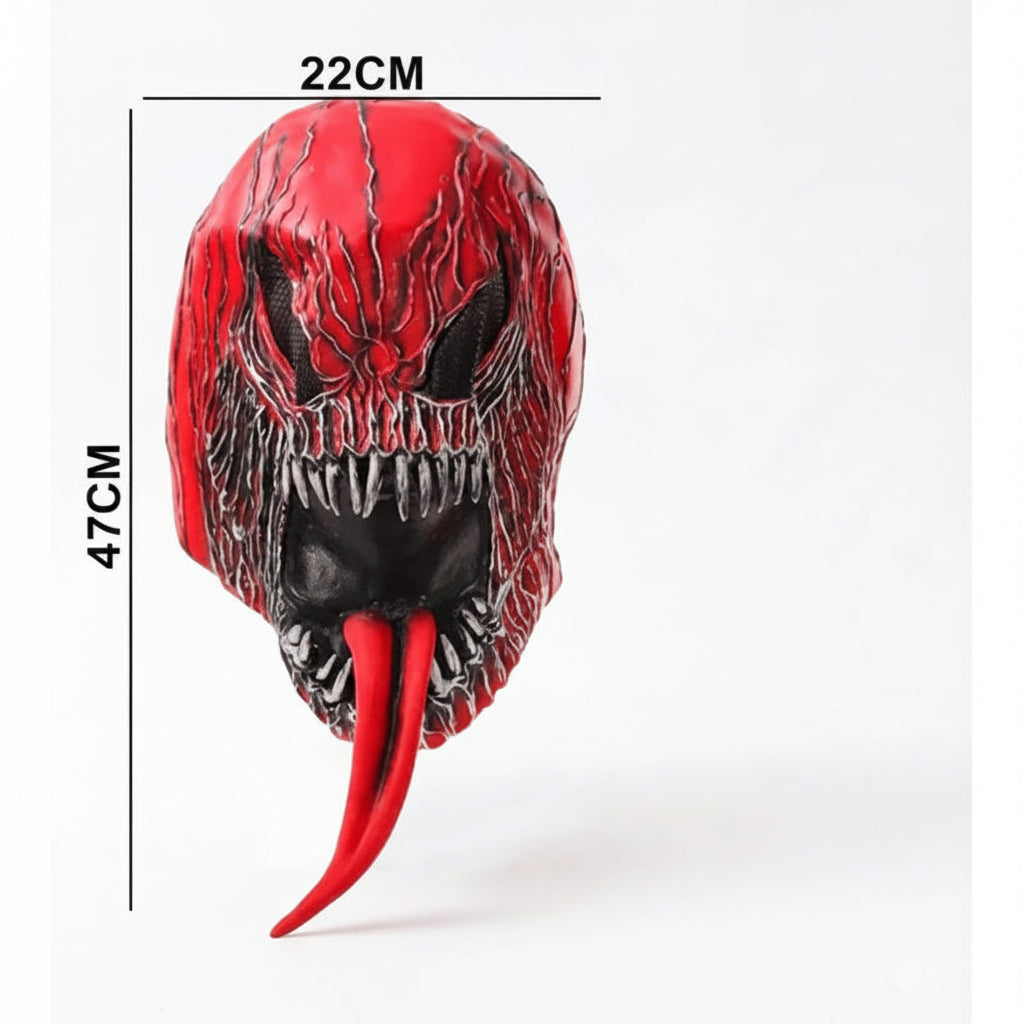 Máscara Venom Carnage Látex Disfraz Halloween Terror Rojo