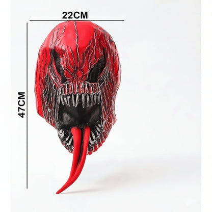 Máscara Venom Carnage Látex Disfraz Halloween Terror Rojo