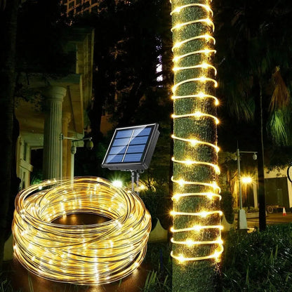 Manguera Solar de Navidad 100 LEDs 10 Metros Multicolor