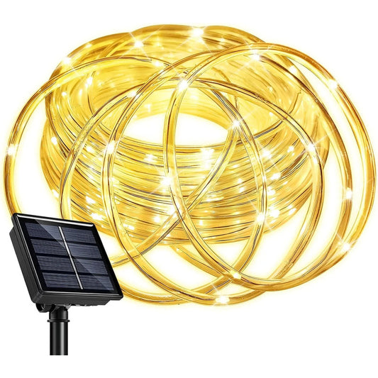 Manguera Solar de Navidad 100 LEDs 10 Metros Multicolor