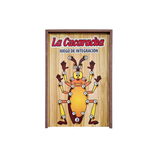 Juego de Mesa Familiar La Cucaracha en Madera - Diversión Asegurada