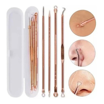 Extractor de Puntos Negros y Espinillas - Kit Manual de 4 Piezas
