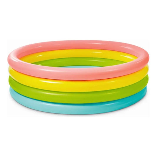 Piscina Inflable Redonda 4 Aros Multicolor 1.68m x 46cm
