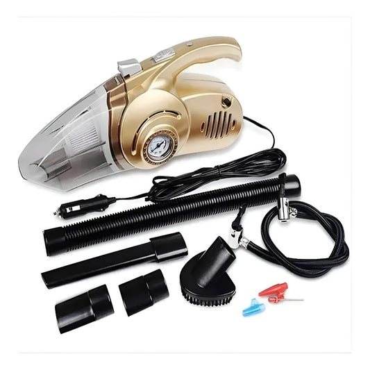 Aspiradora 4 En 1 para Carro con Compresor y Linterna 110V