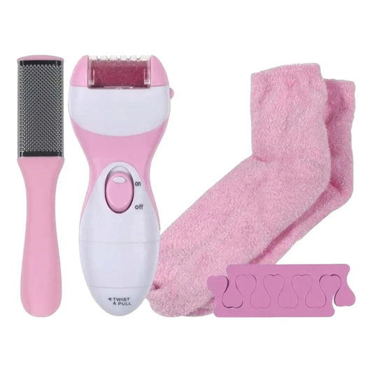 Máquina Exfoliadora Spa Pulidor de Pies 4 en 1 Rosado
