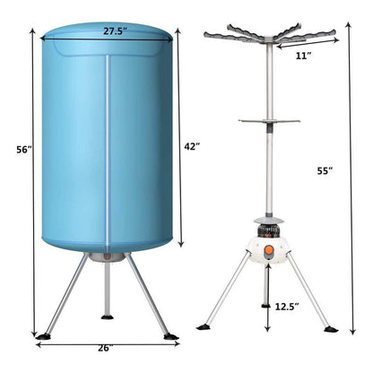 Secadora De Ropa Eléctrica Portátil Azul Marino 110v