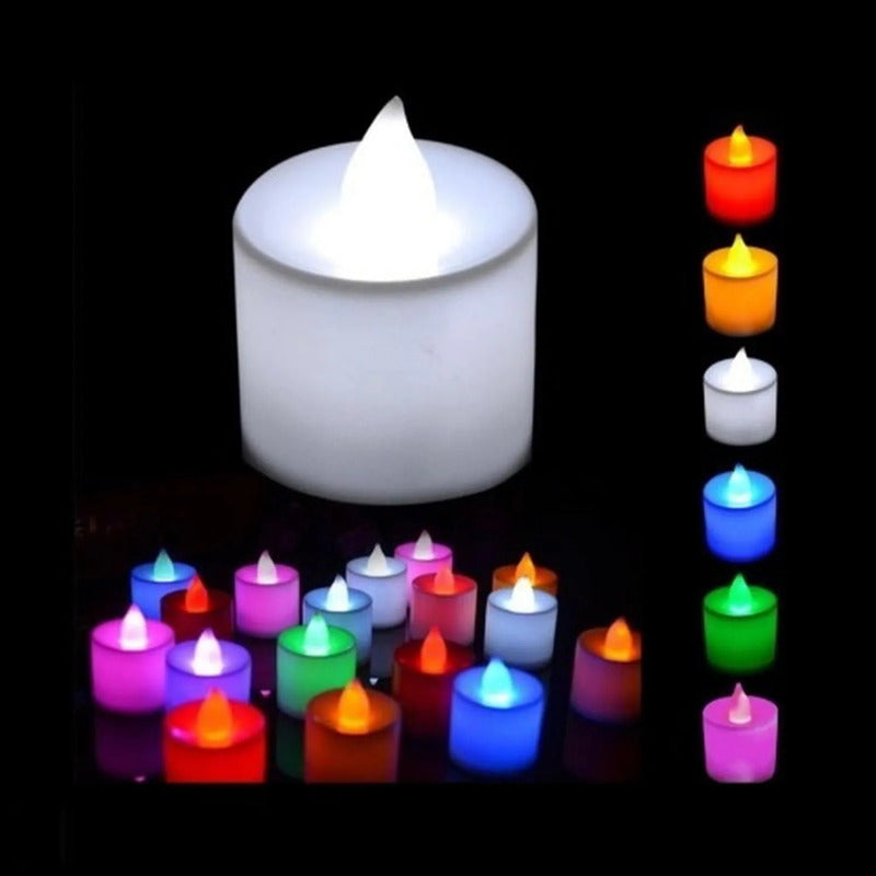 Velas LED Decorativas Pequeñas para Fiestas y Bodas - 24 Unidades