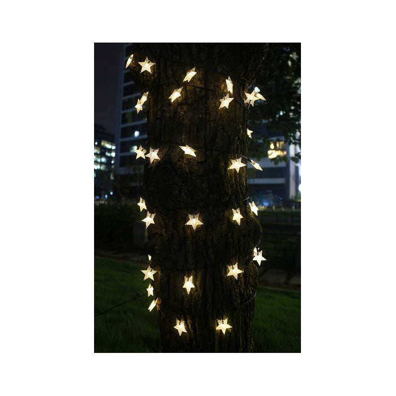 Guirnalda Solar de Luces de Estrella para Exteriores 50 LED