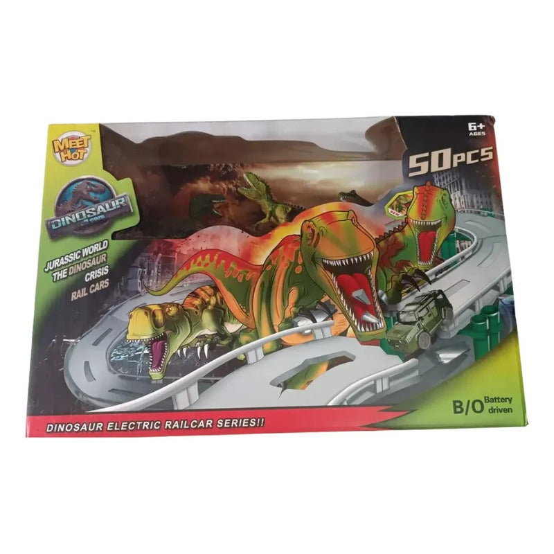 Pista Dinosaurio T Rex Veloz Wheels HM-008 - 50 Piezas