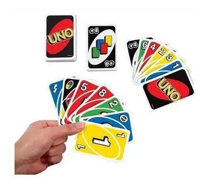 Combo Juegos de Mesa UNO y Cartas Poker Royal