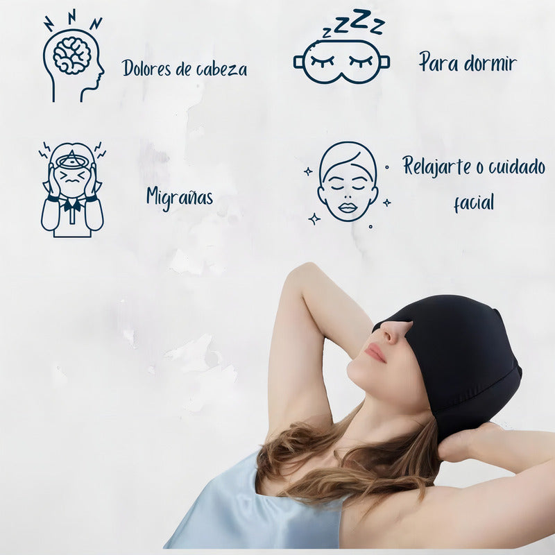 Gorro de Gel Frío y Calor para Alivio de Migraña y Estrés