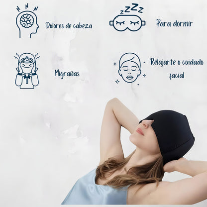 Gorro de Gel Frío y Calor para Alivio de Migraña y Estrés