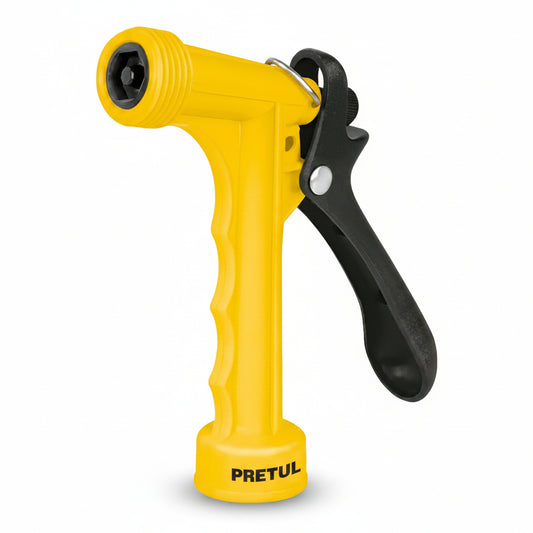 Pistola De Riego Metálica Ajustable Para Manguera
