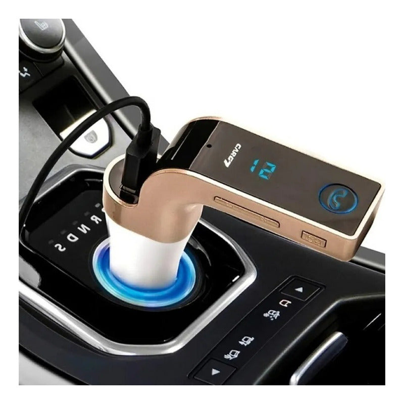 Receptor Bluetooth Cargador USB Auto FM Manos Libres CARG7