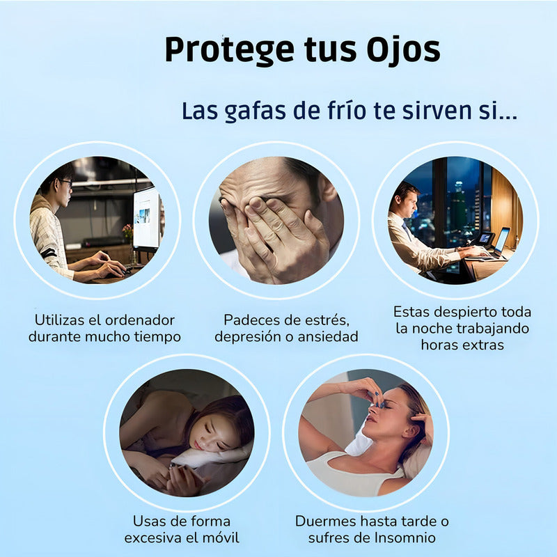 Gafas de Gel Frío Relajantes para Ojos y Párpados