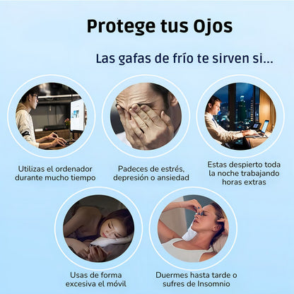 Gafas de Gel Frío Relajantes para Ojos y Párpados