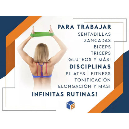 Set de Bandas Elásticas de Resistencia para Ejercicio y Fisioterapia