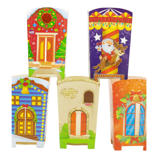 Combo Navideño: 10 Faroles, 10 Velas y 5 Tarjetas Surtidas