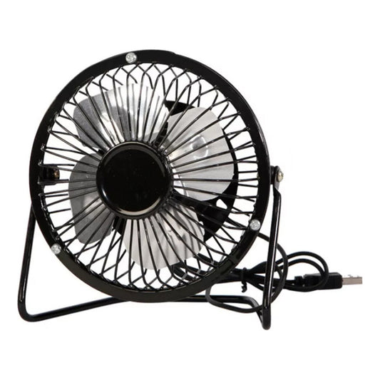Mini Ventilador Portátil USB para Oficina Personal Negro