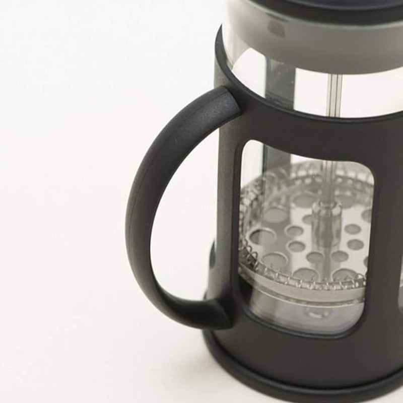 Cafetera Prensa Francesa Émbolo Manual Vidrio 350ml Negro
