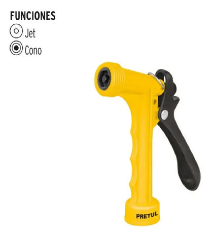 Pistola De Riego Metálica Ajustable Para Manguera